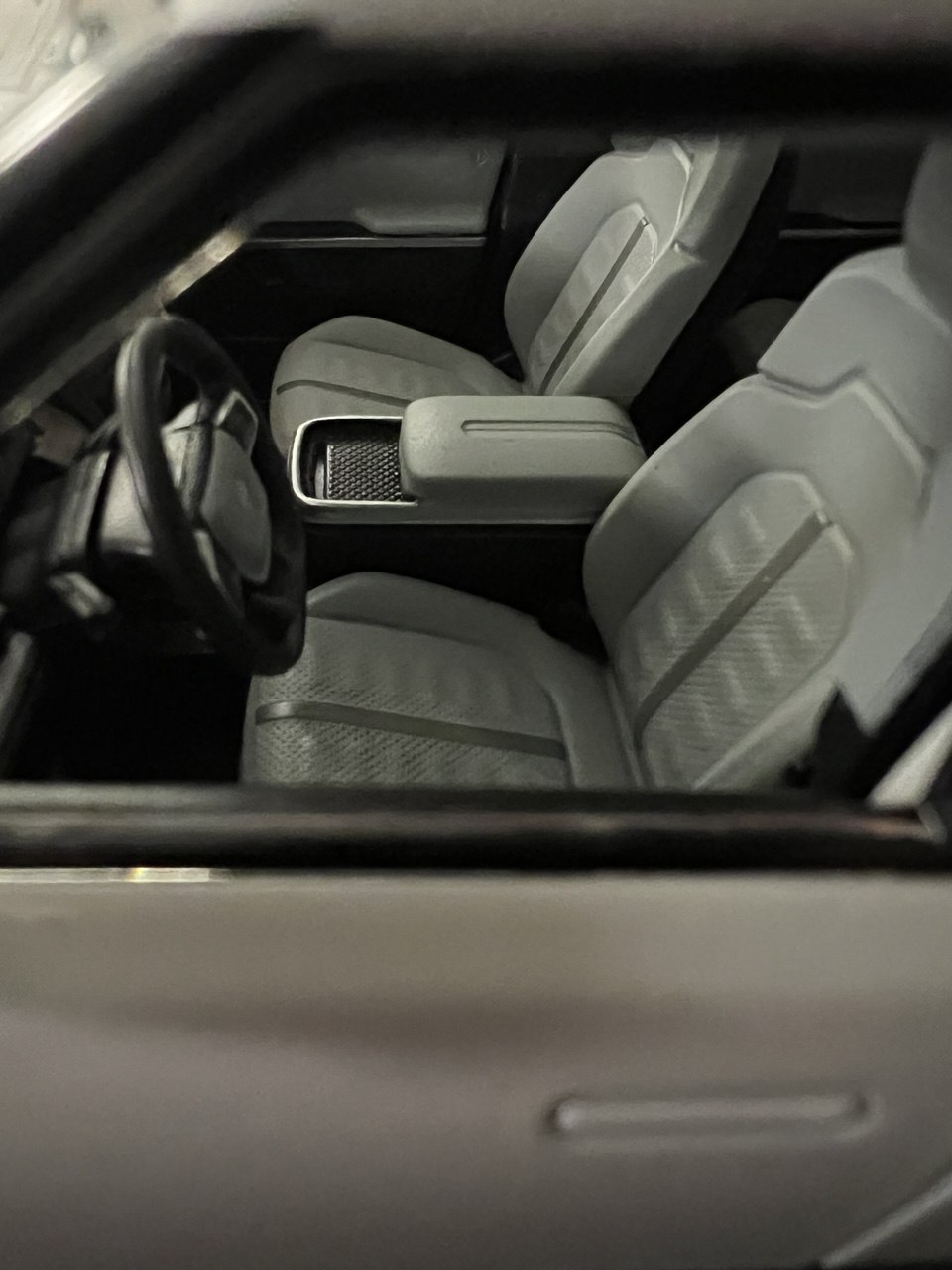 R1T Scale Model seats and center console detail